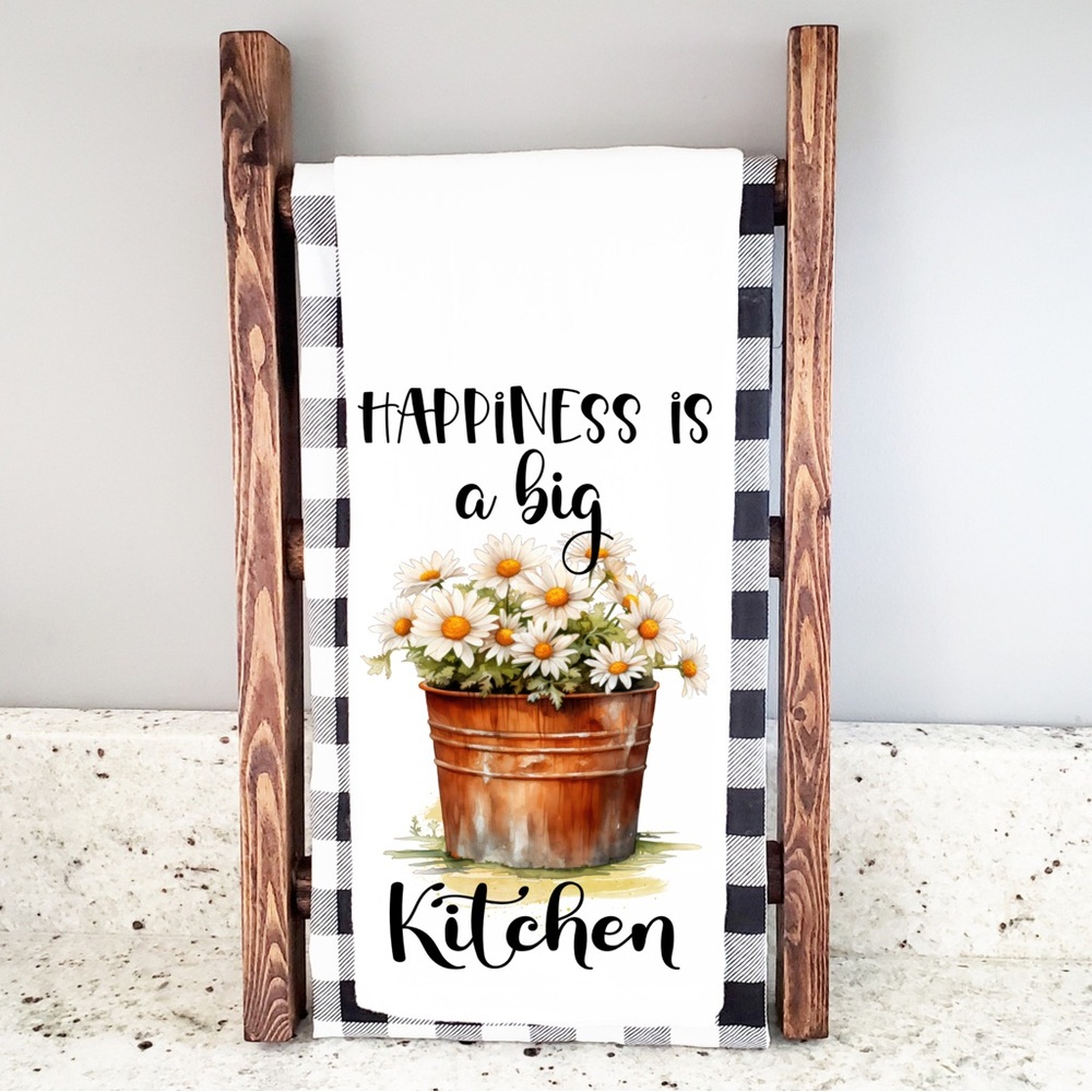 Handcrafted sublimated kitchen hand towel